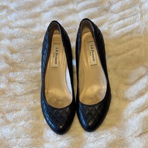 LK Bennett Black Quilted Heels